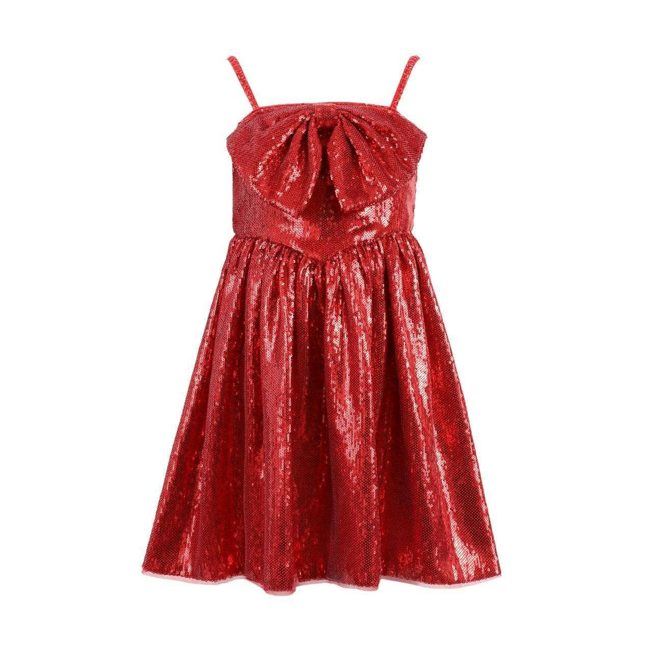 Big Bow Sequin Dress