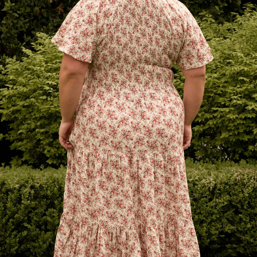 Jovie Dress in Ivory Heritage Rose