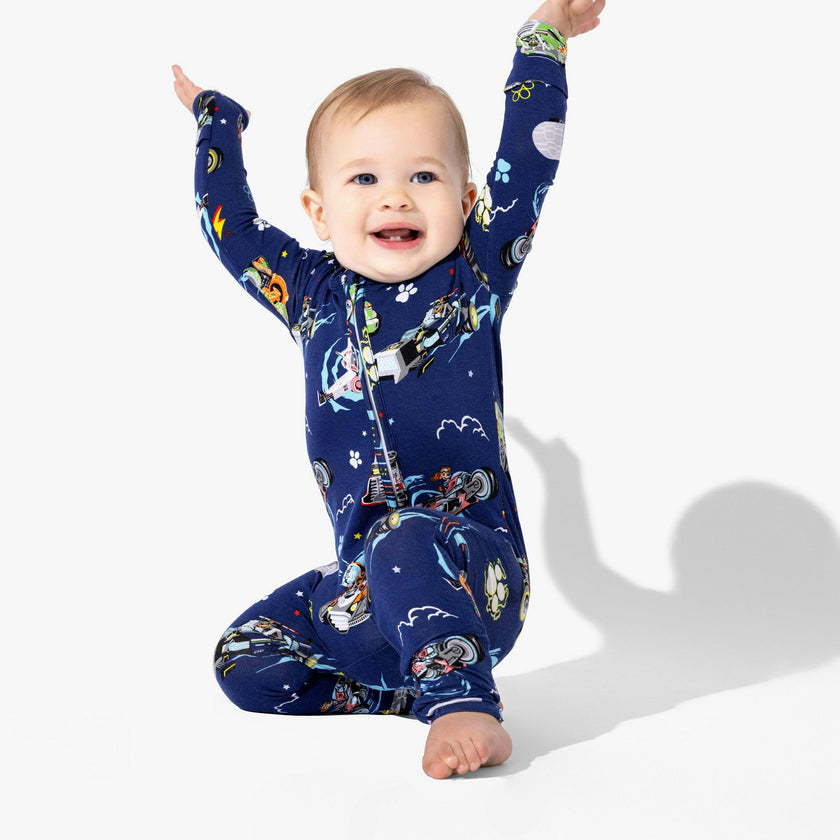 PAW Patrol: The Mighty Movie - Mighty Vehicles Bamboo Convertible Footie