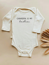 Grandpa is My Bestie Organic Bodysuit Long Sleeve