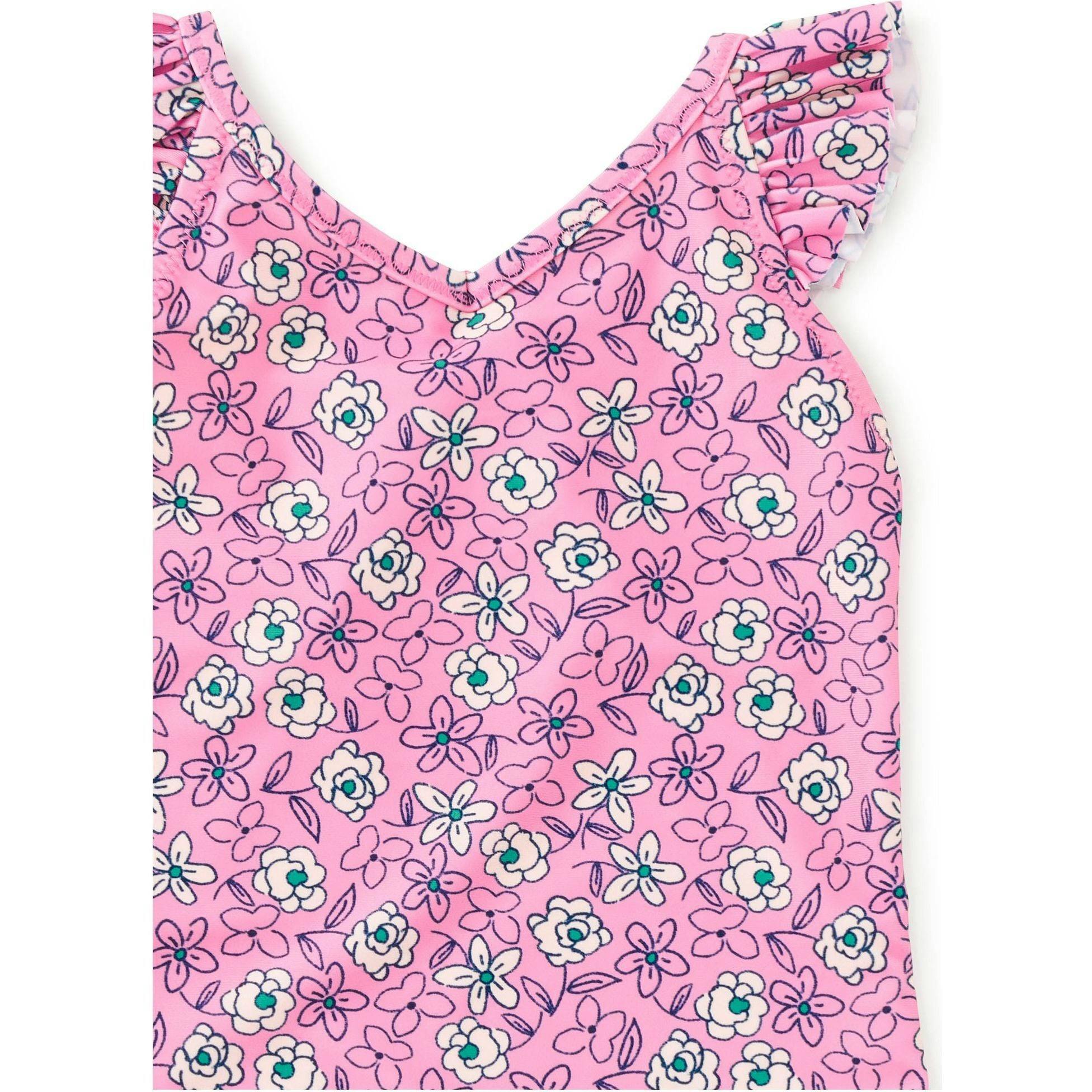 Ruffle One-Piece Swimsuit, Multi