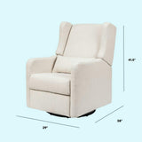 Carter's Arlo Recliner and Swivel Glider | Water Repellent & Stain Resistant Fabric