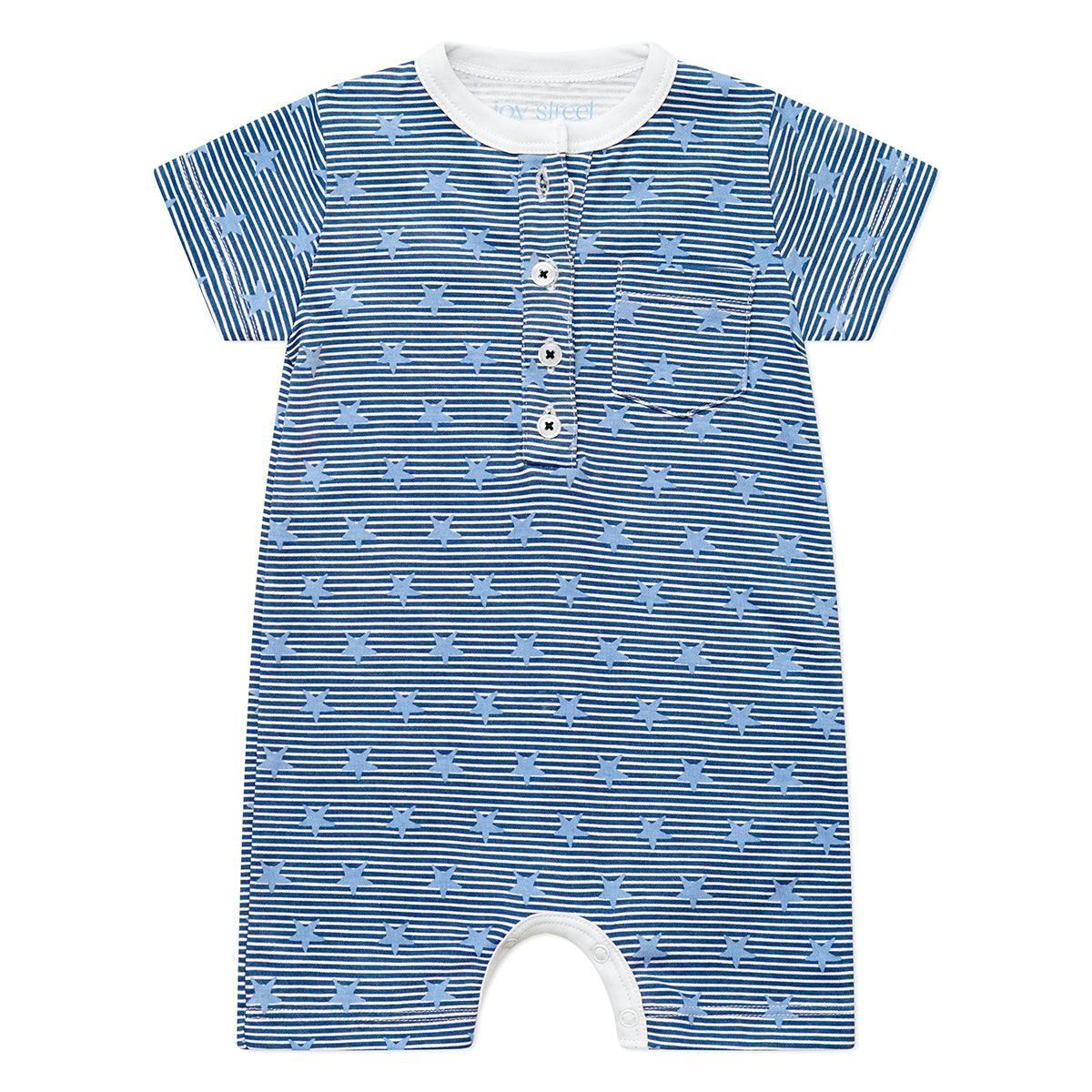 Stars & Stripes Boys Shortie Romper
