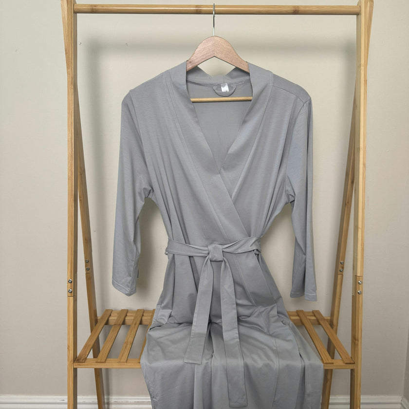 Mommy Robe - Solid Gray