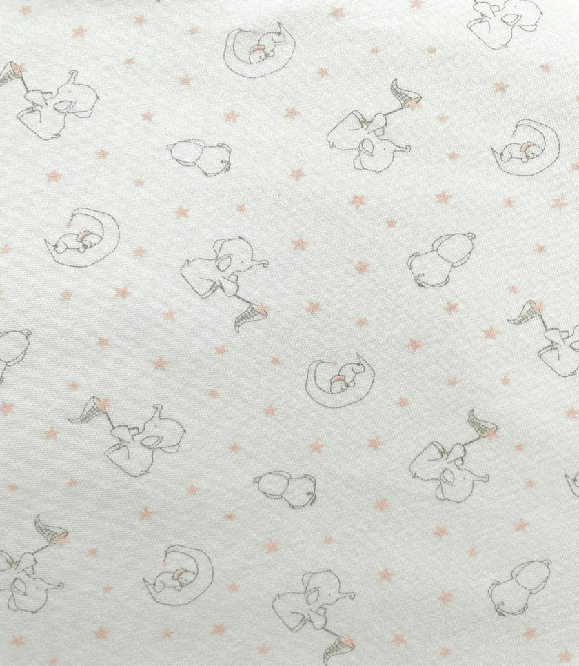 Peruvian Pima Cotton Mini Crib & Pack 'n Play Fitted Sheet – Elephant Rose