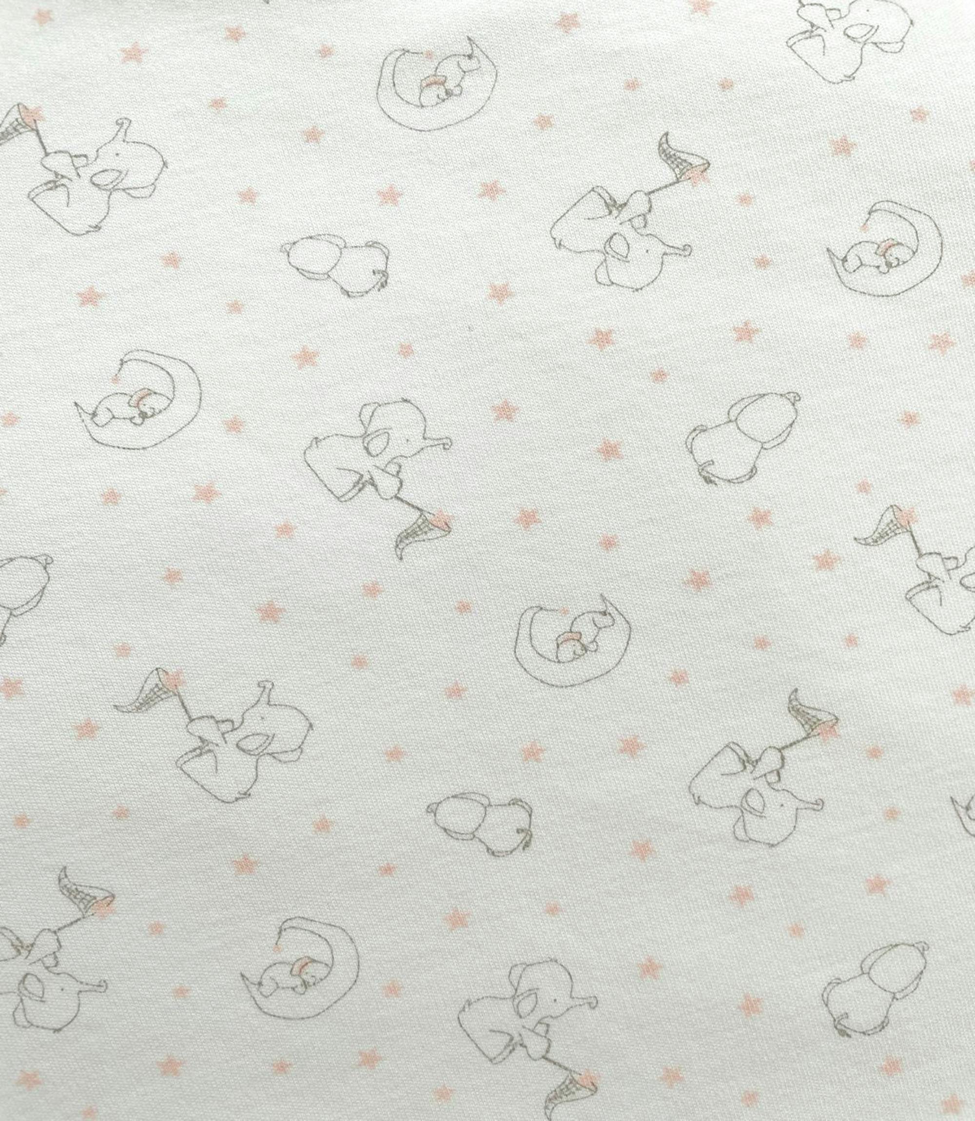 Peruvian Pima Cotton Mini Crib & Pack 'n Play Fitted Sheet – Elephant Rose