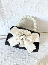 Tweed Purse with Big Tweed Bow