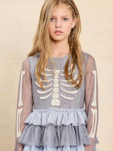 Skeleton Princess Dress For Girls