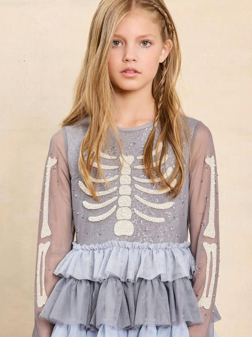 Skeleton Princess Dress For Girls
