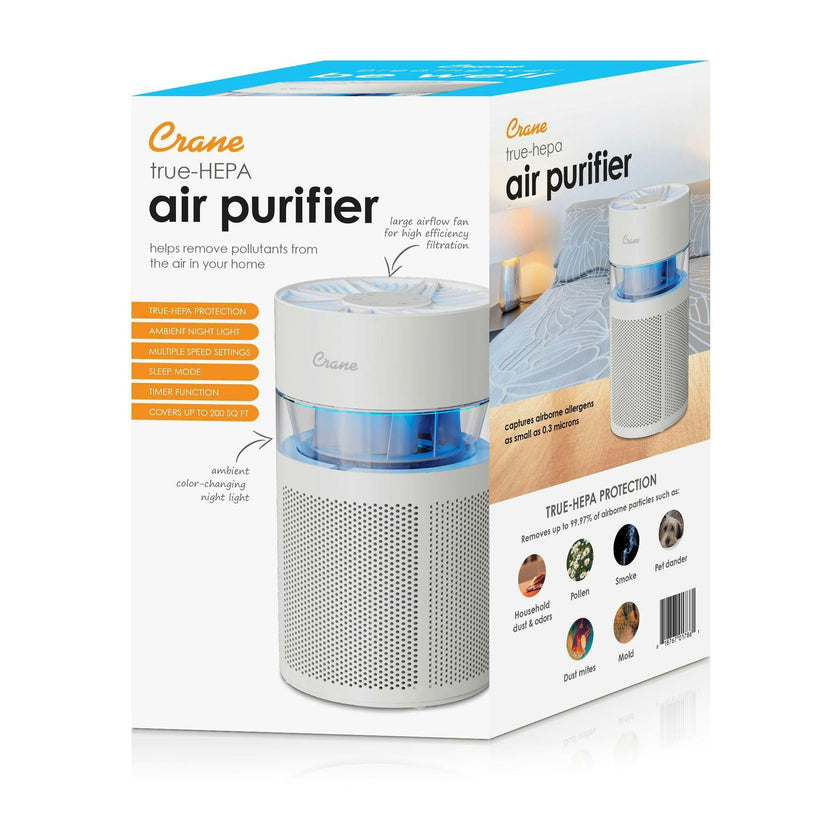 True HEPA Air Purifier For Nursery, Up To 200 Sq. Ft., With Night Light