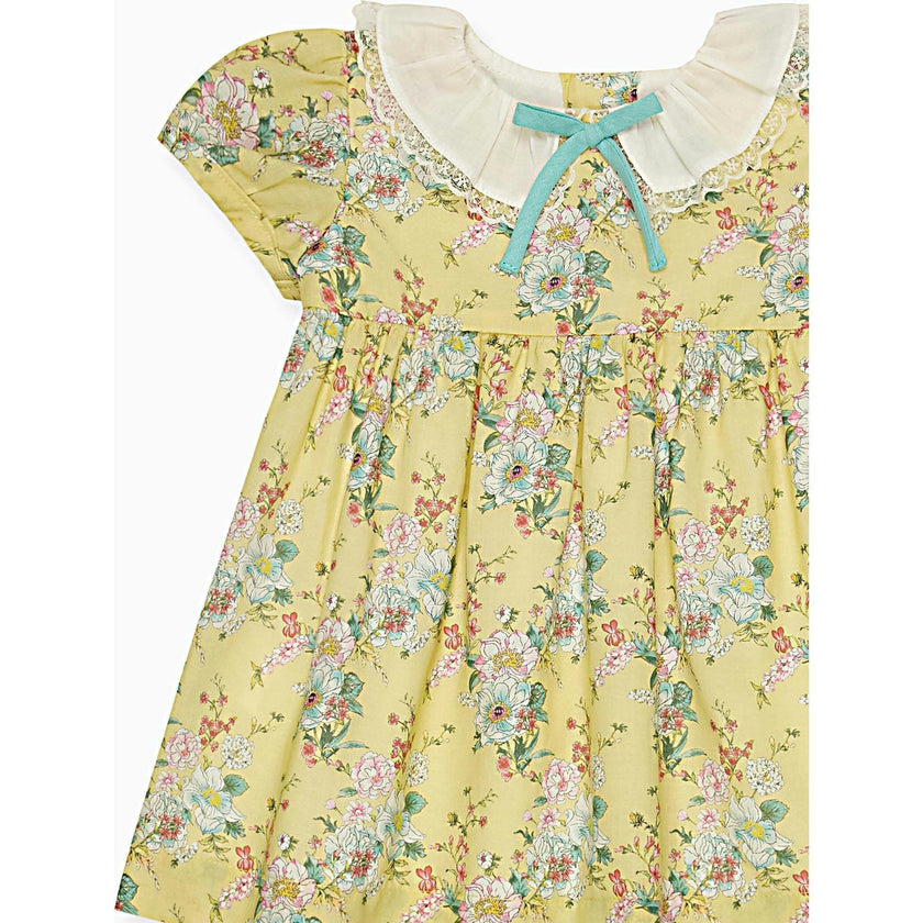Yellow Floral Willow Baby Girl Set