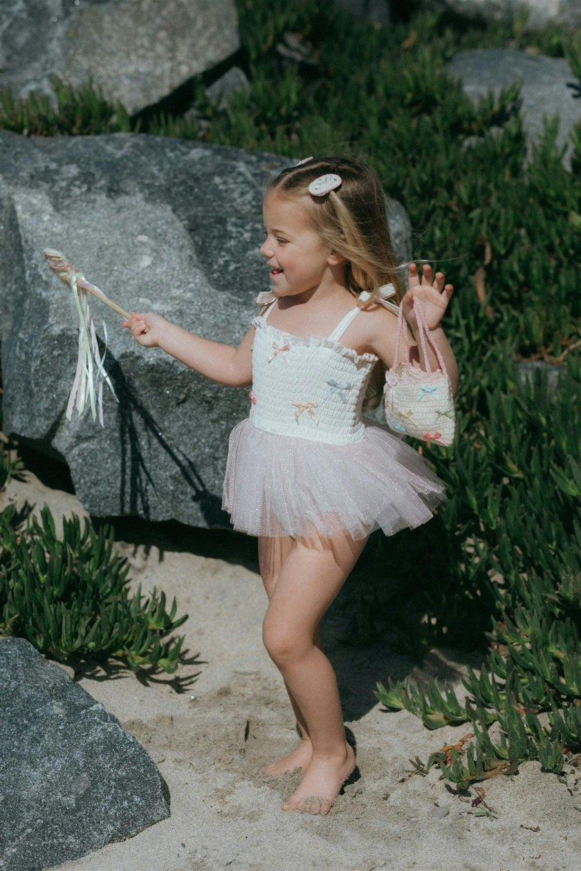 Bows Tutu - Ivory/Multicolor