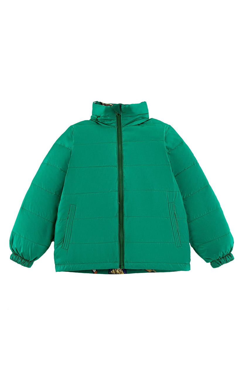 Blake Hooded Reversible Lightweight Down Puffer Jacket, Camping Adventure