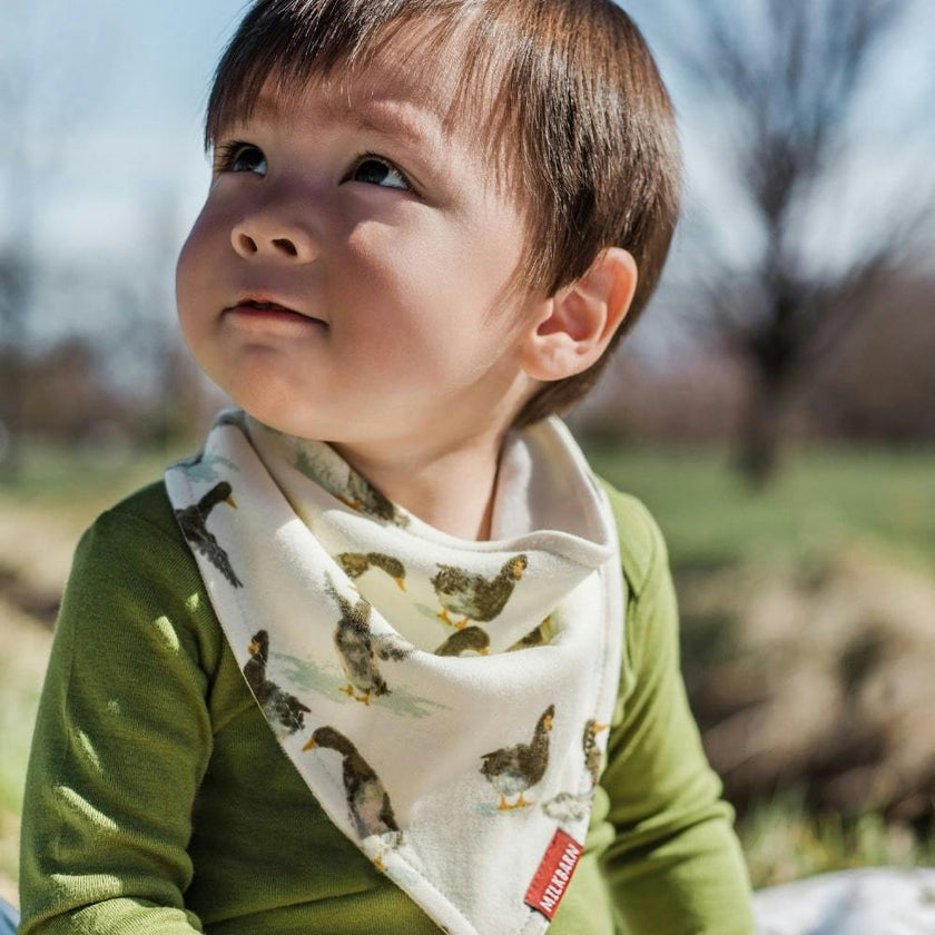 Aloe Luxe Solid Kerchief Bib