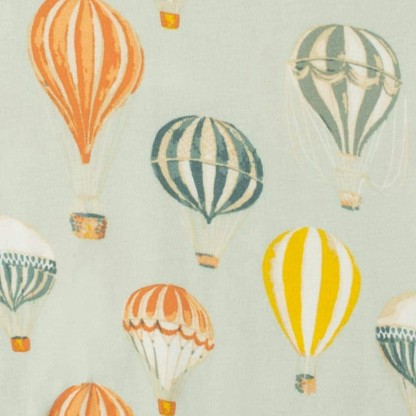 Vintage Balloons Organic Cotton Newborn Gown & Hat Set