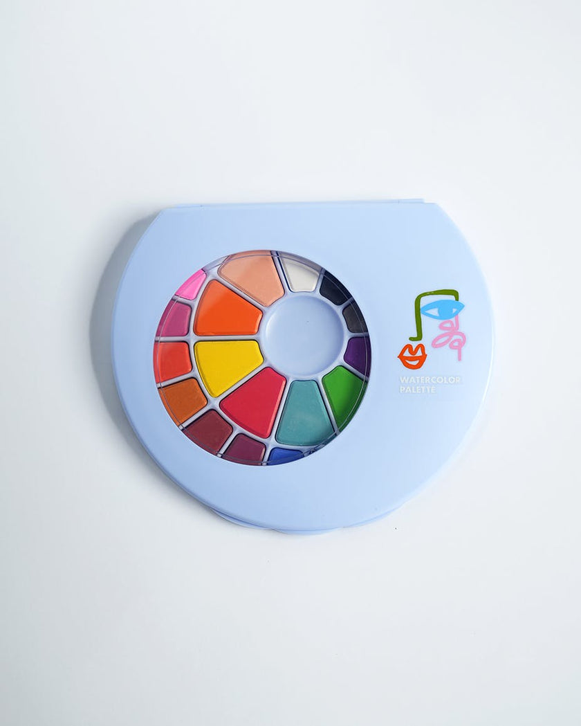 Art Party Watercolor Palette and Brush