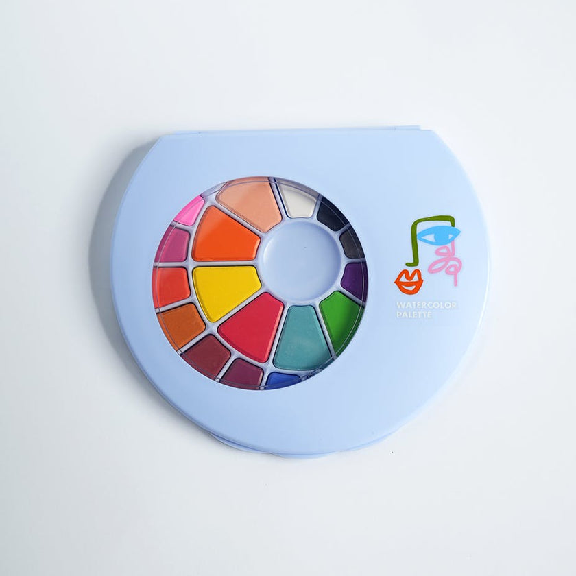 Art Party Watercolor Palette and Brush