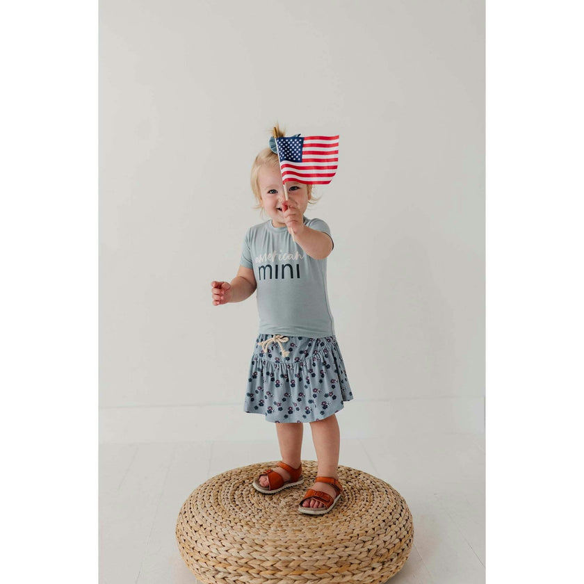 Girl's Short Sleeve Tee American Mini