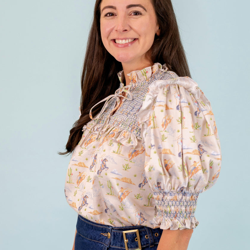 Women’s Lizzie Shirt - Blue Rodeo