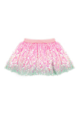 Sequins Skirt with Elastic Waistband