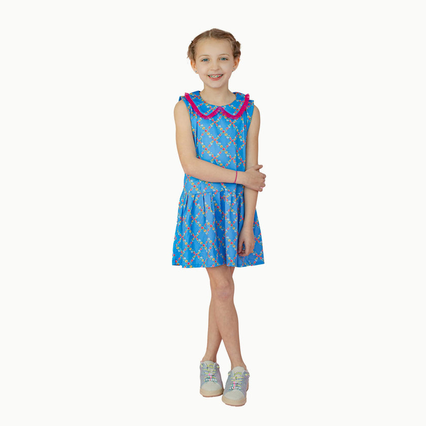 Performance Tennis Dress in Watercolor Floral