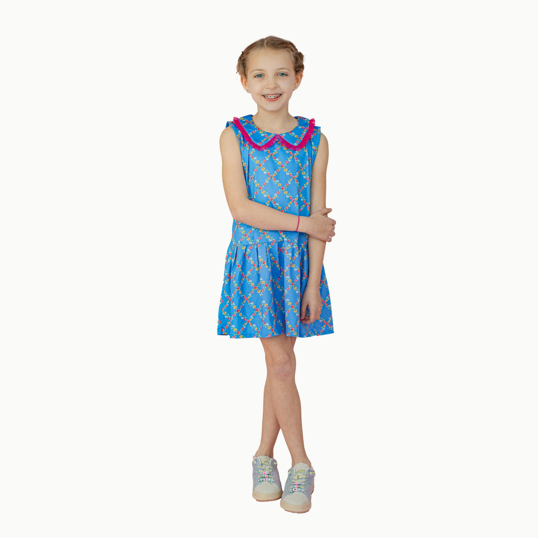 Performance Tennis Dress in Watercolor Floral