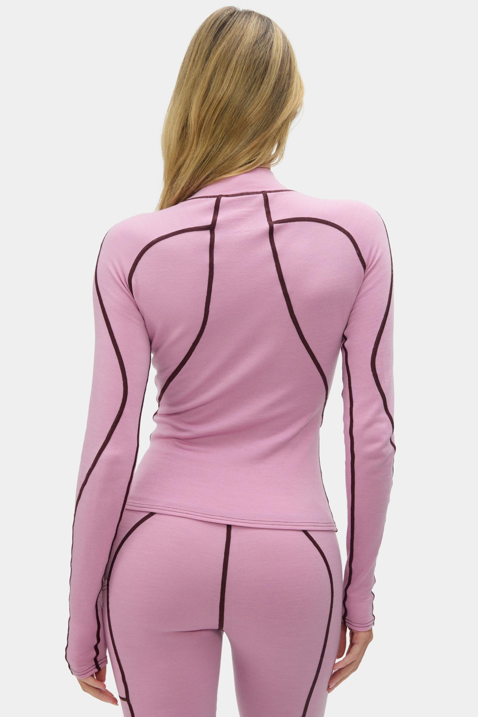 Fay Midweight Merino Top Amethyst