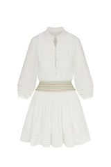 Gracie Dress in White Alyssum