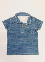 Dax French Terry Polo - Sailor Navy Stripe