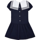 Navy Crisanta Girl Nautical Drop Waist Dress