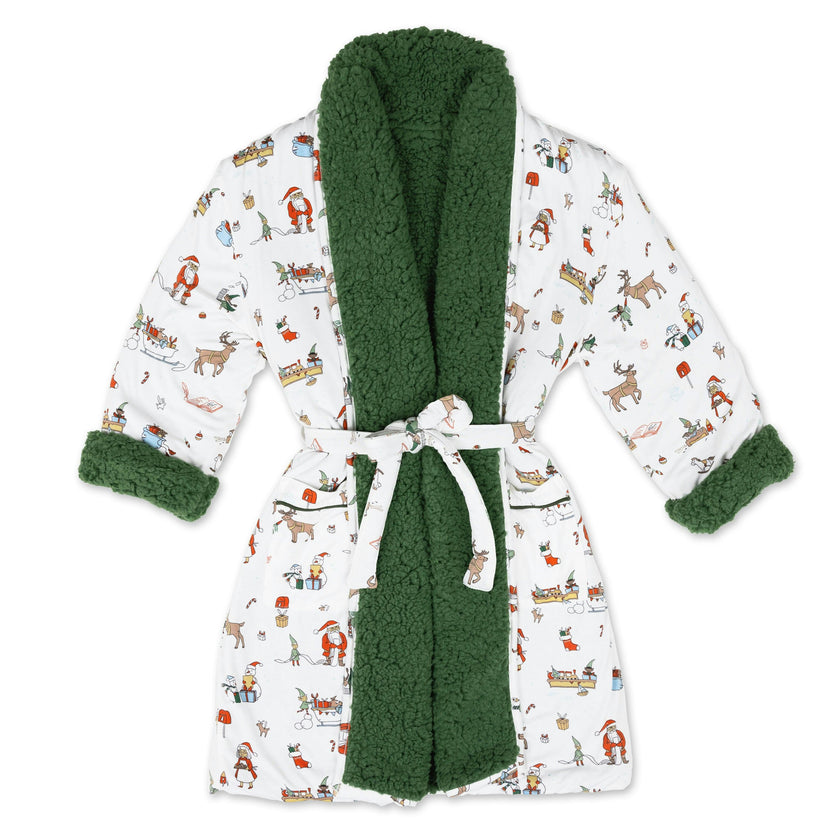Santa's Workshop Adult Sherpa Robe