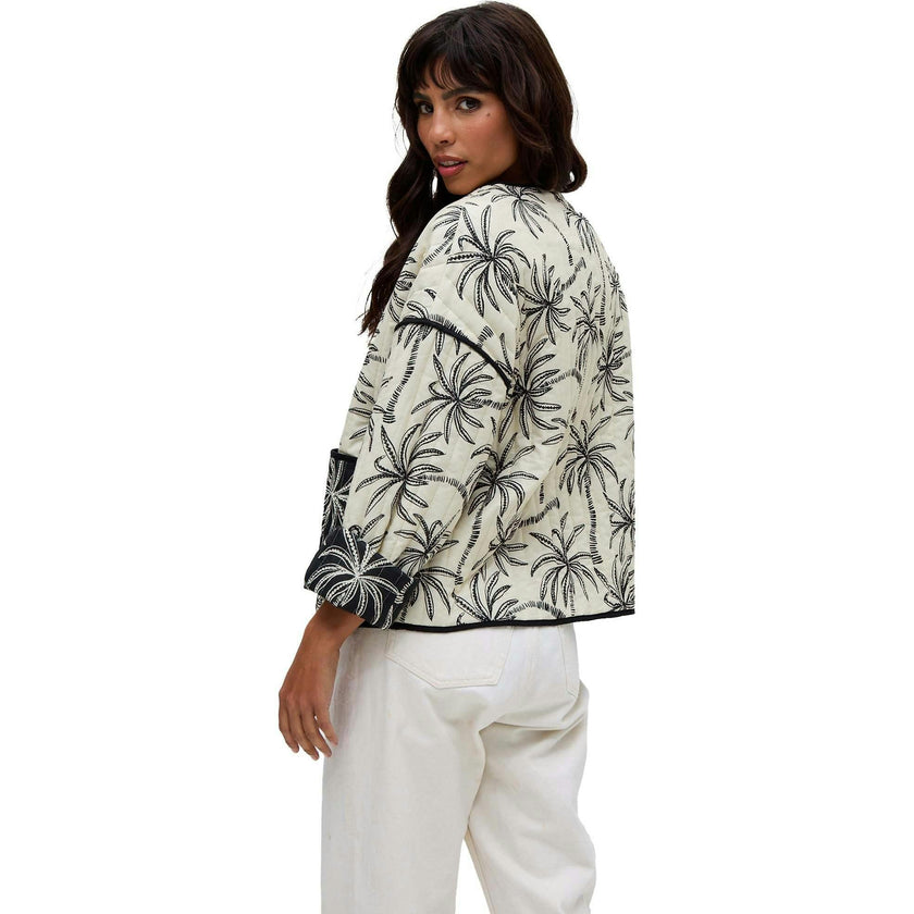 Felicity Palm Print Reversible Jacket