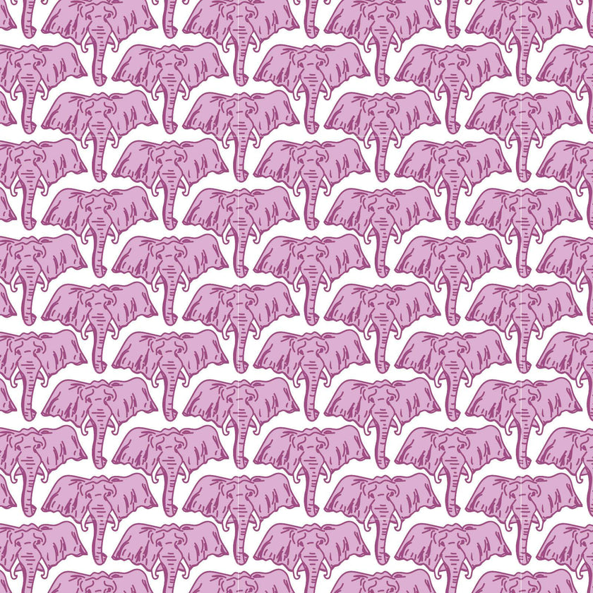 Alden Girls' Pajama Pant Set - African Elephants Pink
