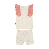 Petals & Polka Dots 2-Piece Top & Short Set