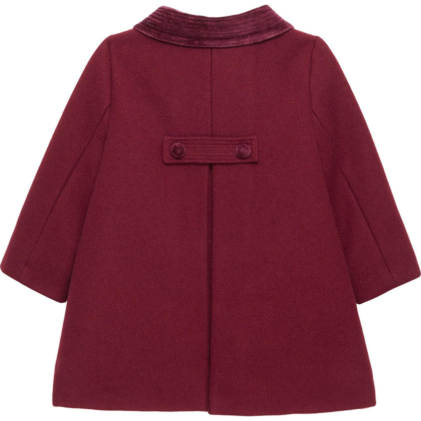 Baby Classic Coat in Burgundy