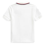 White Logo Polo