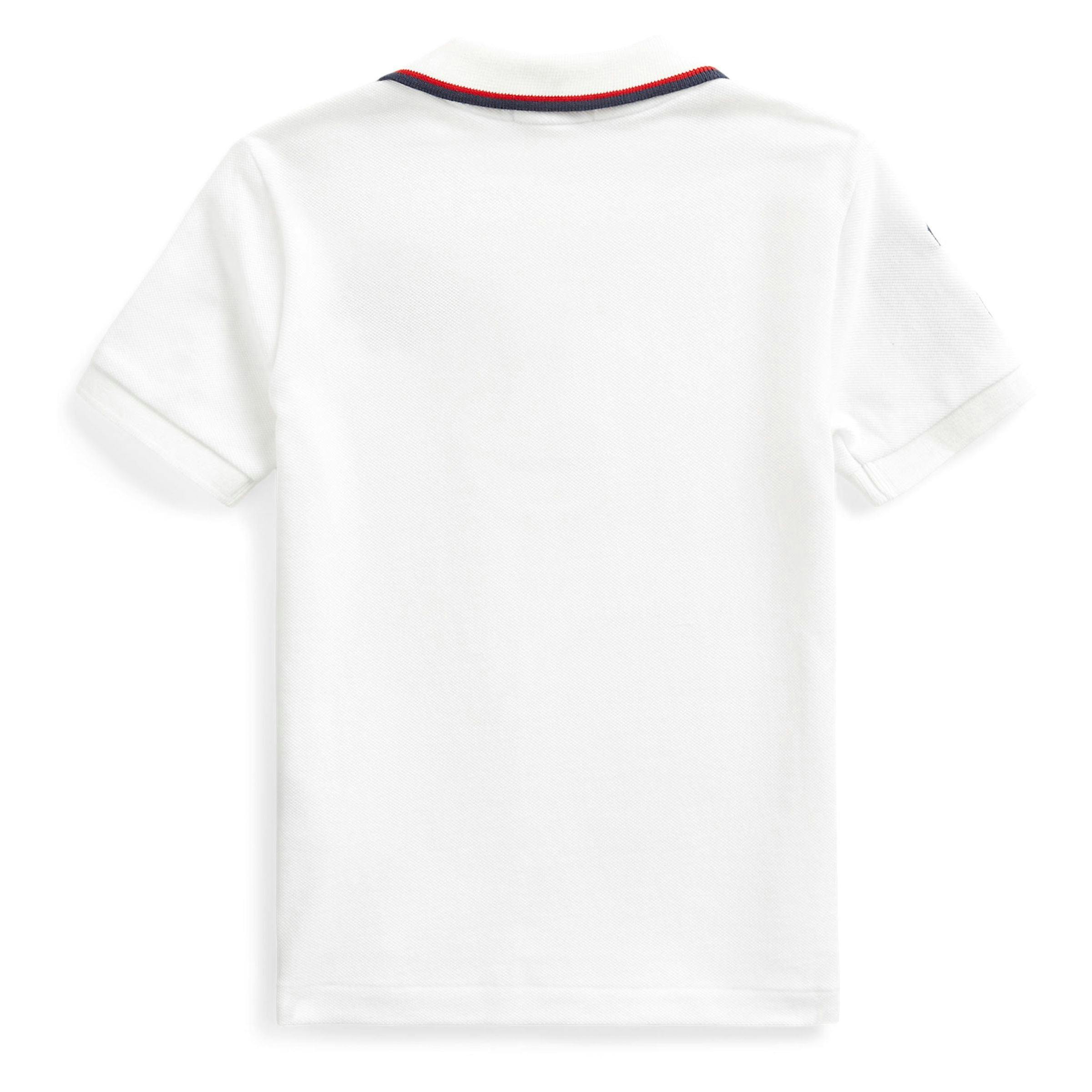 White Logo Polo