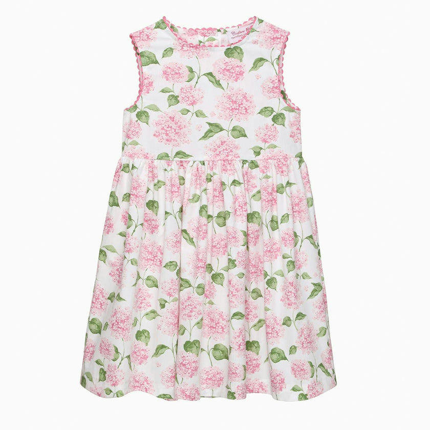 Adelina Summer Dress in Pale Pink Hydrangea