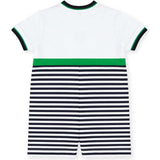 Stripe Knit Shortall with Tennis Rackets