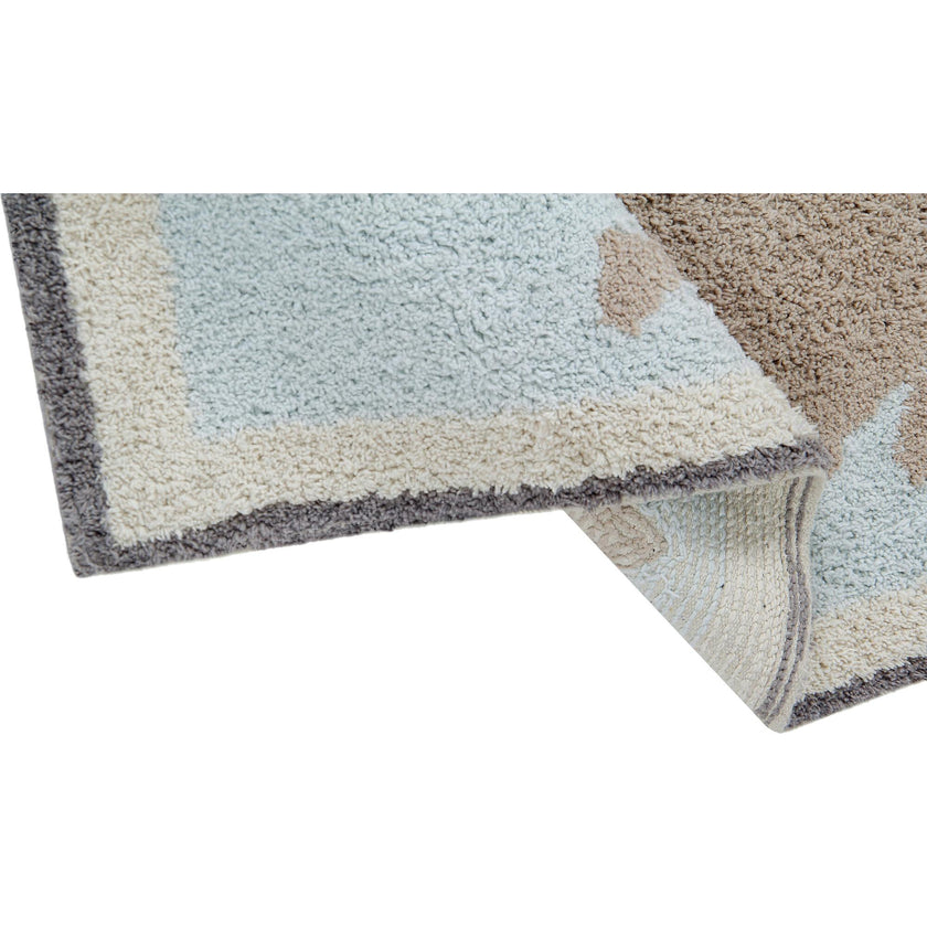 Vintage Map Washable Rug