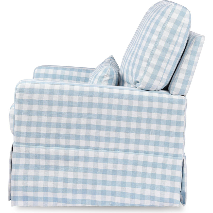 Crawford Pillowback Comfort Swivel Glider