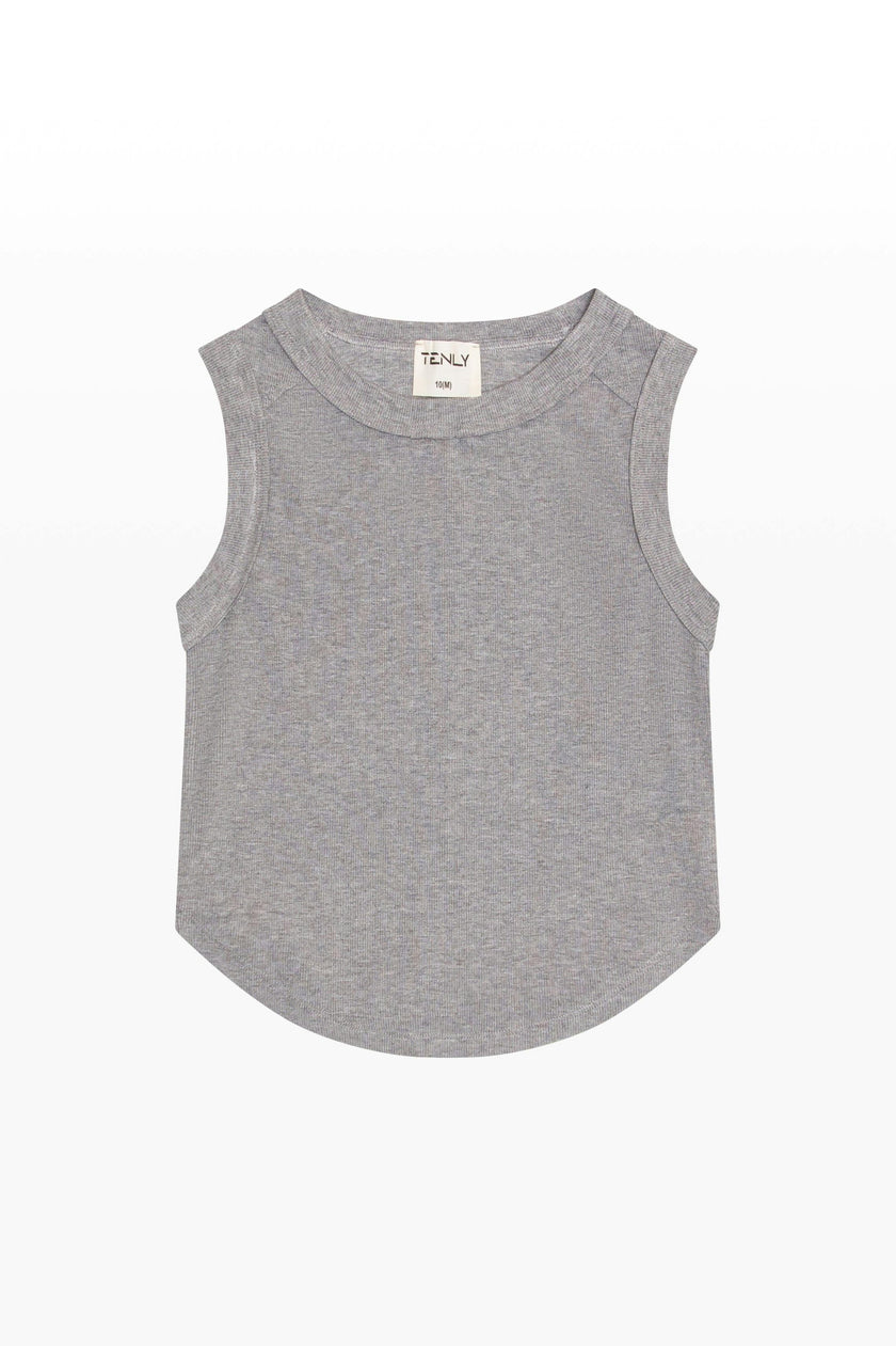 Ribbed Exposed Seam Tank Top