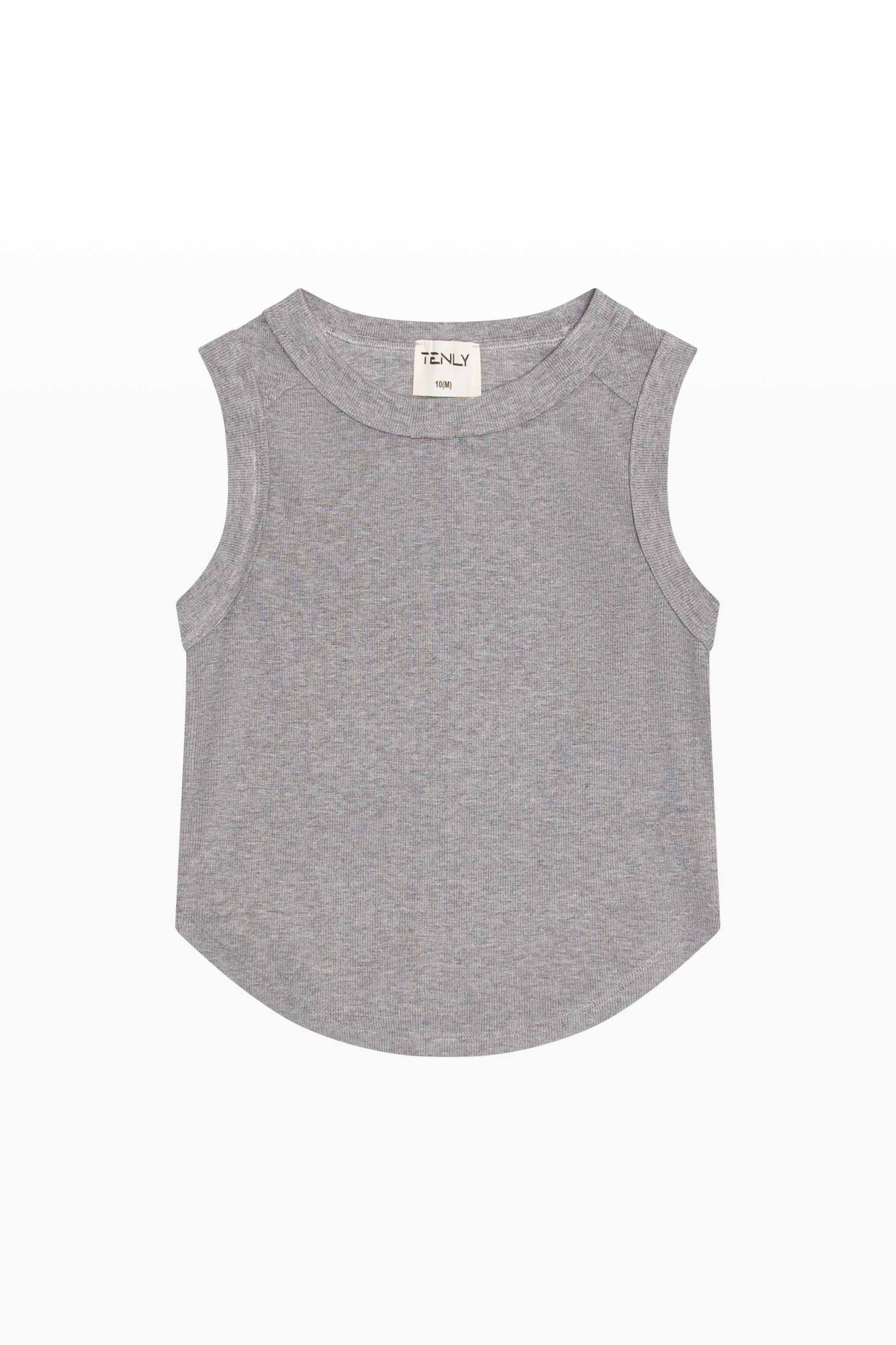 Ribbed Exposed Seam Tank Top