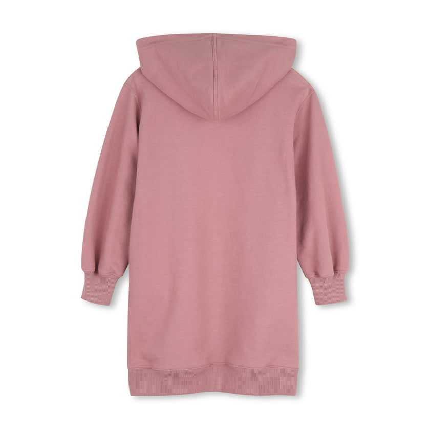 Pink Heart Logo Hoodie Dress