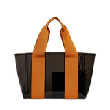 Wellington Cabana Tote, Black/Caramel