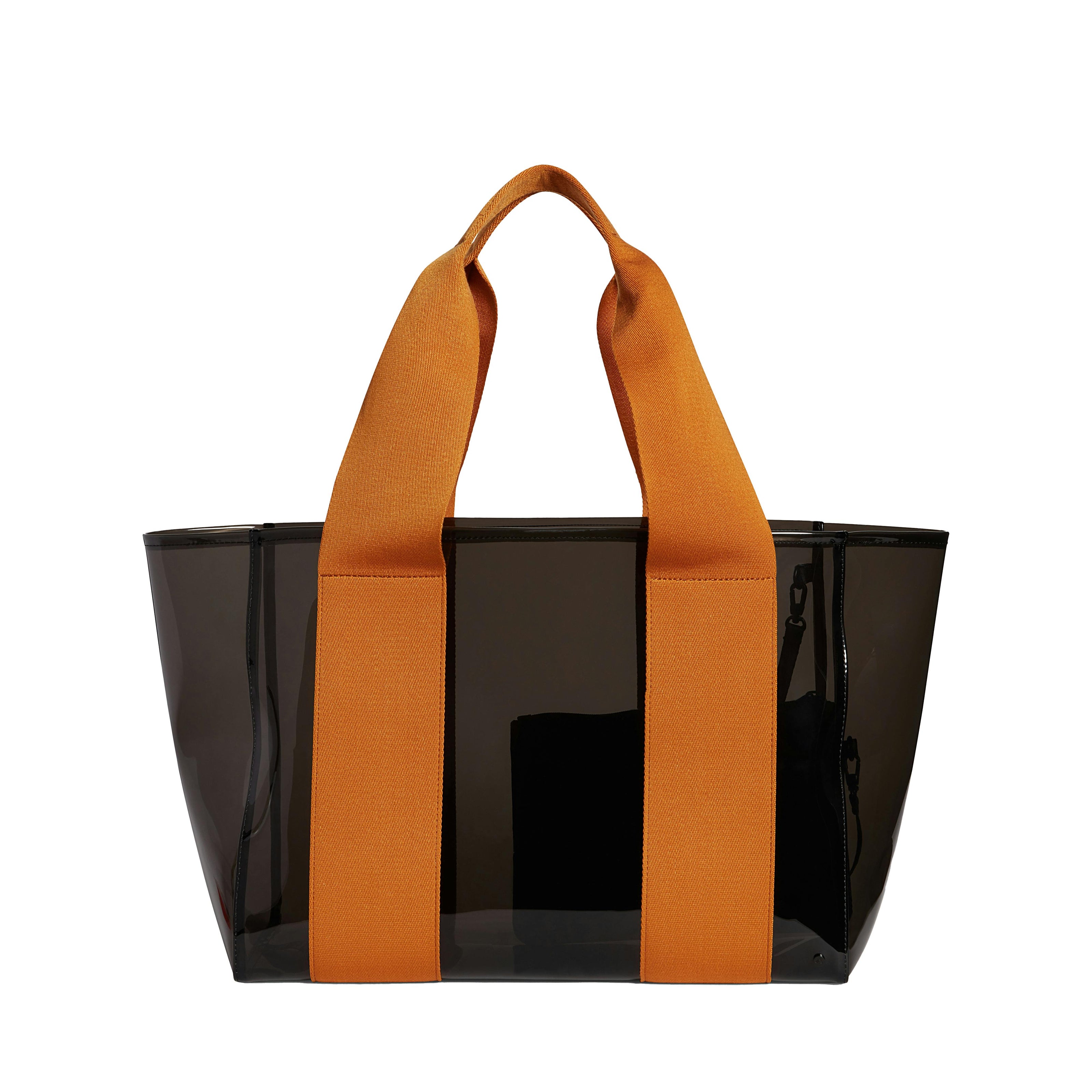 Wellington Cabana Tote, Black/Caramel