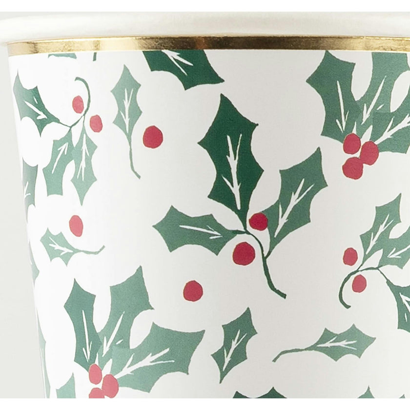 Holly Pattern Cups