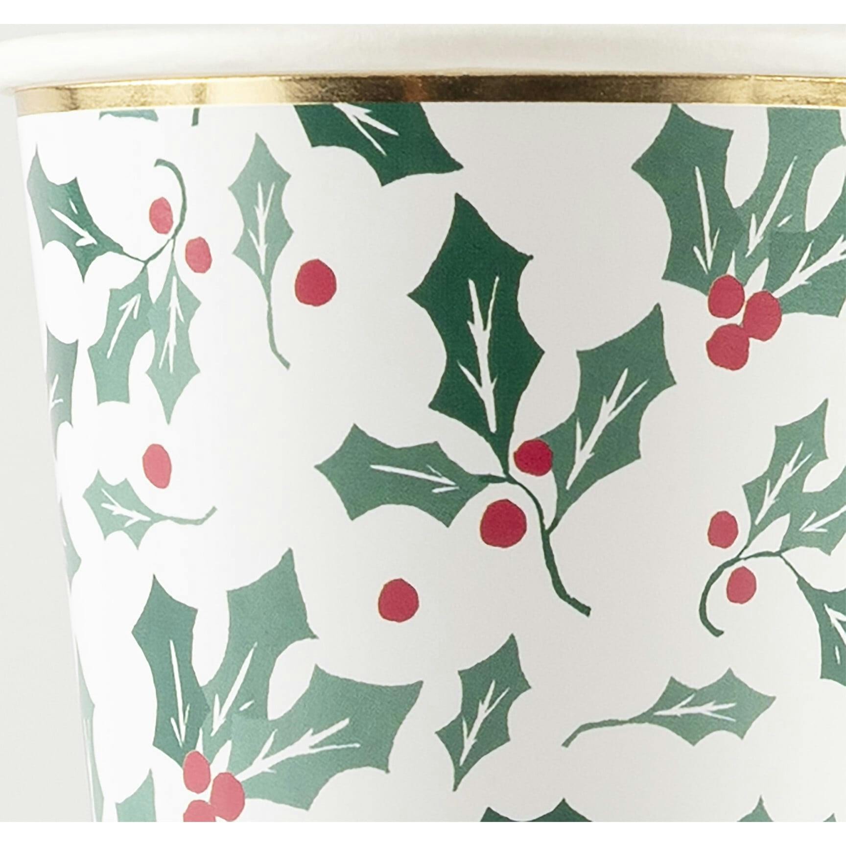 Holly Pattern Cups