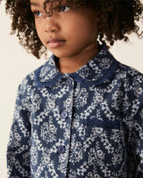 Kid's Twill Grace Pajama Set in Innkeeper Trellis