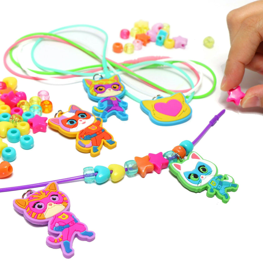 Necklace Activity Set: Super Kitties